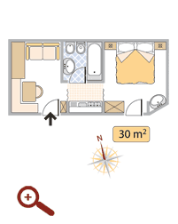 Grundriss Wohnung 34