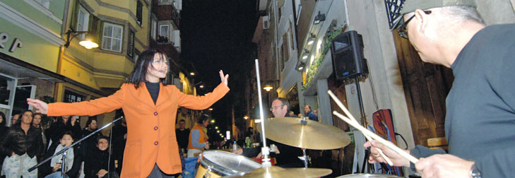Street concert during an event